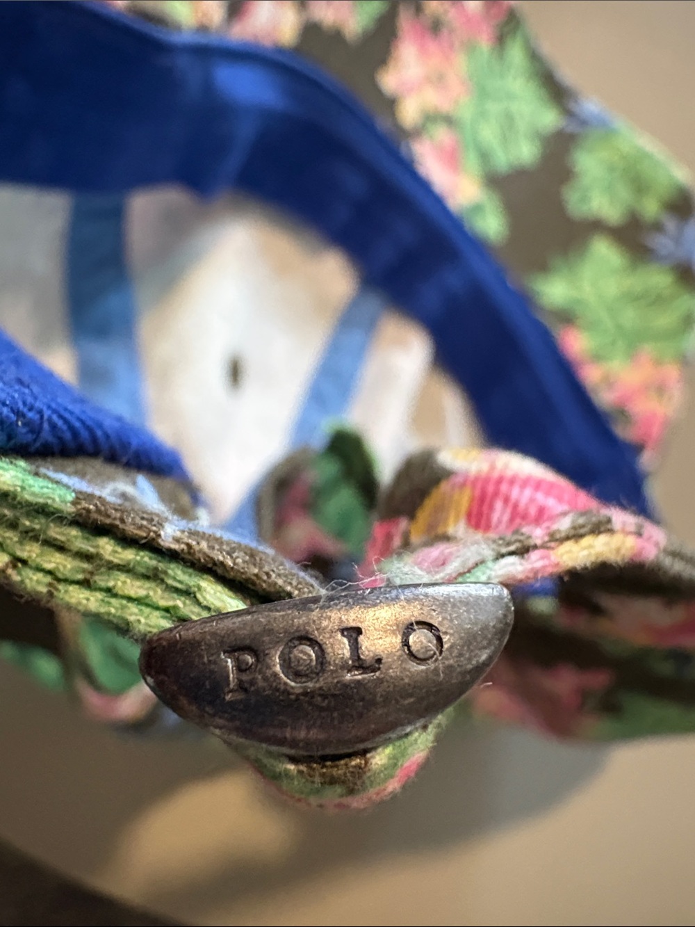 Polo by Ralph Lauren Floral Cap - Black with Pink & Green - Picture 4 of 4
